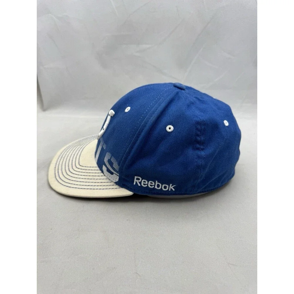 Indianapolis Colts Reebok On Field FlexFit Hat Size Small Med Cap NFL Blue White